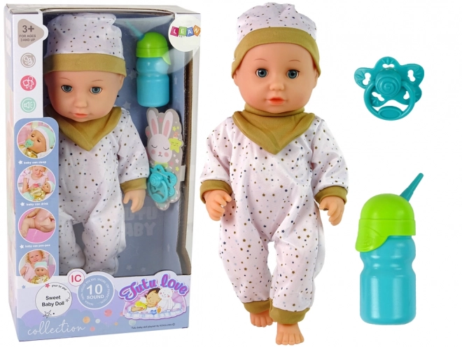 Bambola bebe con suoni e accessori