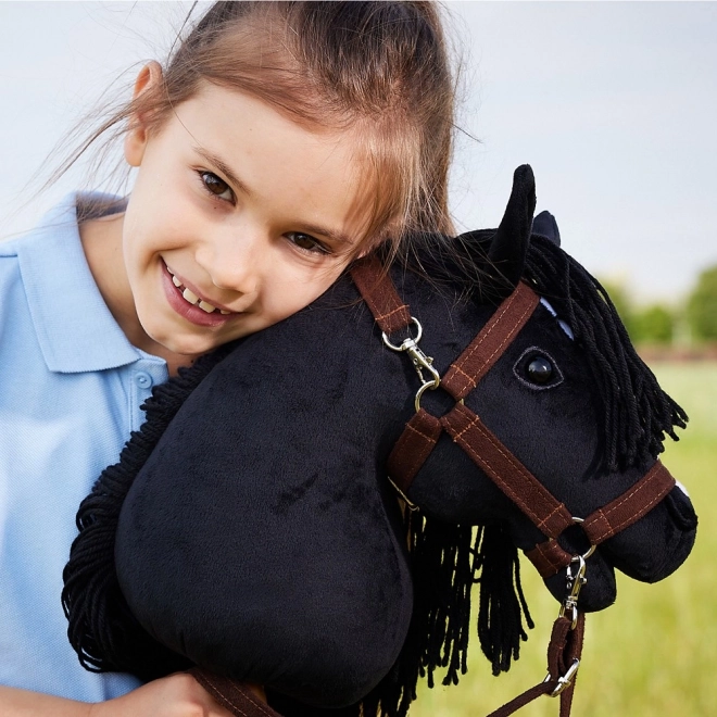 Cavallo da giostra Hobby Horse Hoppihorse nero