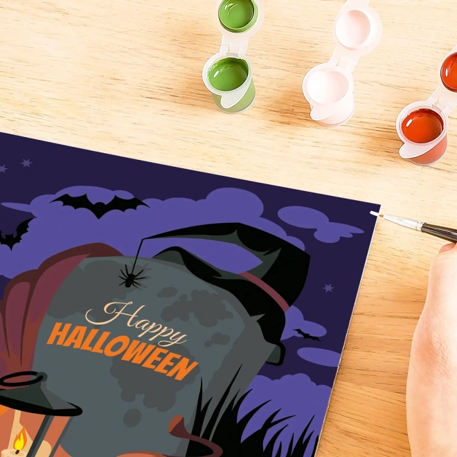 CreArt Halloween Atmosfera Kit di Pittura per Numeri di Ravensburger