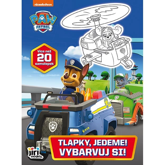 Libro da Colorare con Tanti Adesivi di PAW PATROL