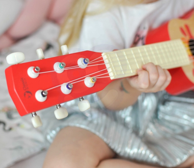 Chitarra in legno con plettro per bambini