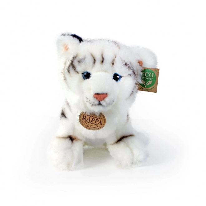 Tigre di Peluche Bianco Seduto 25 cm Eco-Friendly