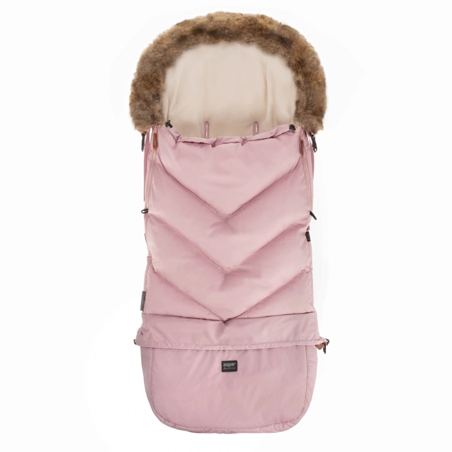 Sacco invernale Fluffy Combi vecchio rosa