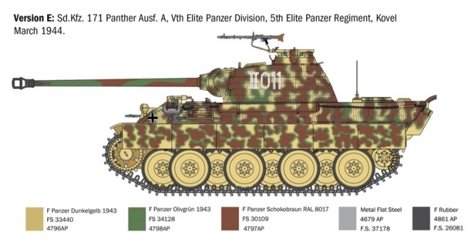 Modello in plastica Panther Ausf. A 1/35