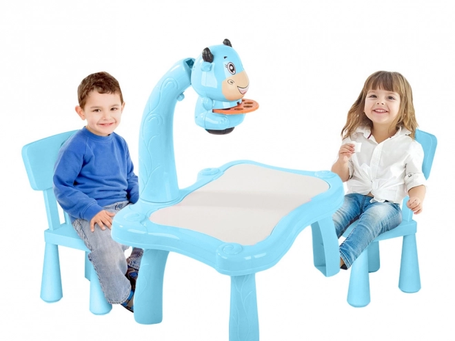 Tavolo da disegno educativo con proiettore per bambini
