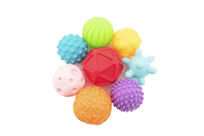 Set di palline di gomma testurizzate 6-7cm per bambini