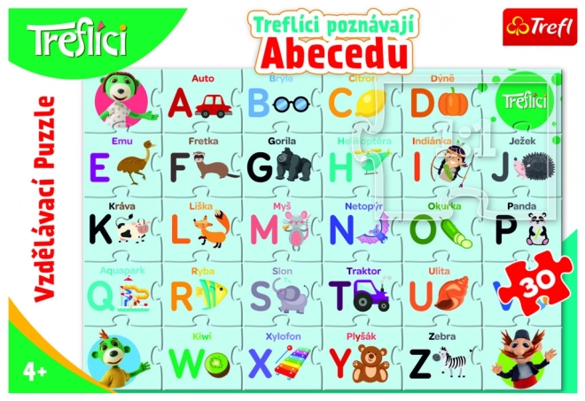 Puzzle educativo - Treflíci imparano l'alfabeto