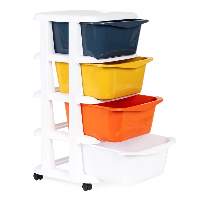 Organizer a Cassetti Multicolore con Ruote