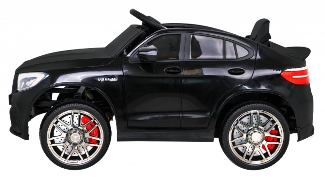 Mercedes Benz GLC63S per bambini nero + telecomando + trazione 4x4 + MP3 LED + EVA + avviamento lento