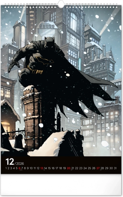 Calendario da parete Batman Dark 2026