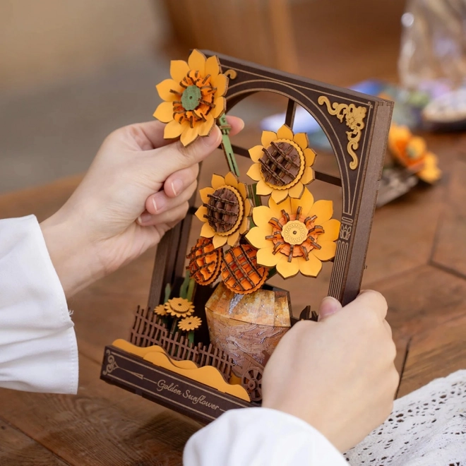 RoboTime 3D puzzle di legno - Girasoli Dorati