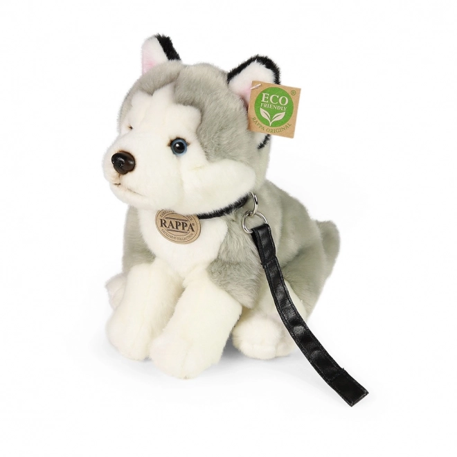 Cane Husky di Peluche con Guinzaglio 28 cm