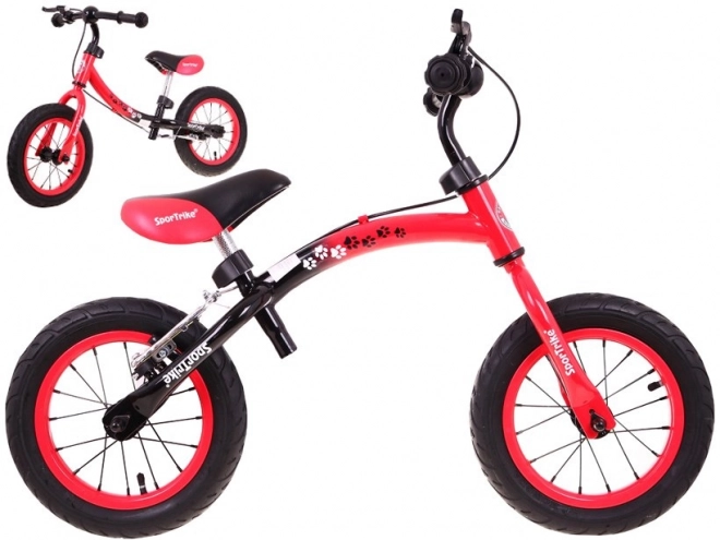 Bicicletta Senza Pedali per Bambini Boomerang SporTrike Rossa