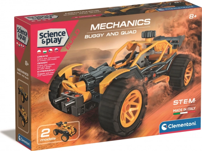 Clementoni Science&Play laboratorio meccanico Buggy e Quad 2 in 1