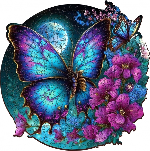 Motivo brillante della farfalla come decorazione di design