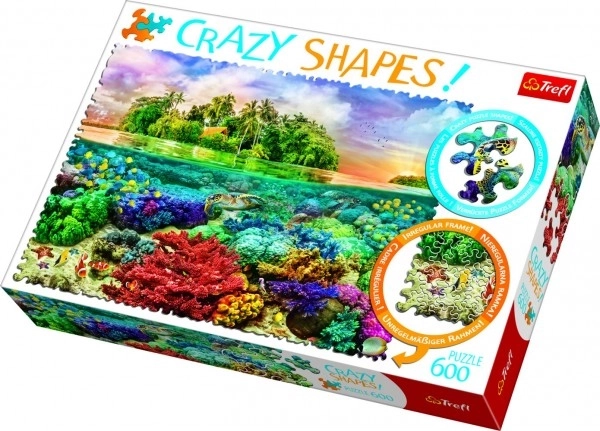 Puzzle Crazy Shapes Isola Tropicale 600 pezzi