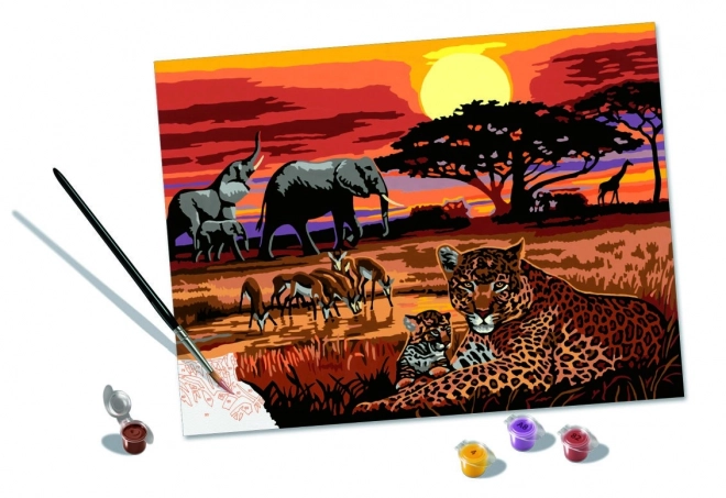 CreArt paesaggi africani kit pittura per bambini Ravensburger