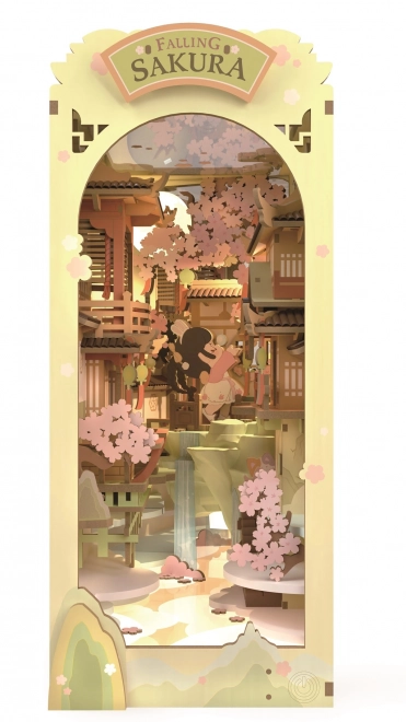 Fermalibri Puzzle 3D Falling Sakura in Legno