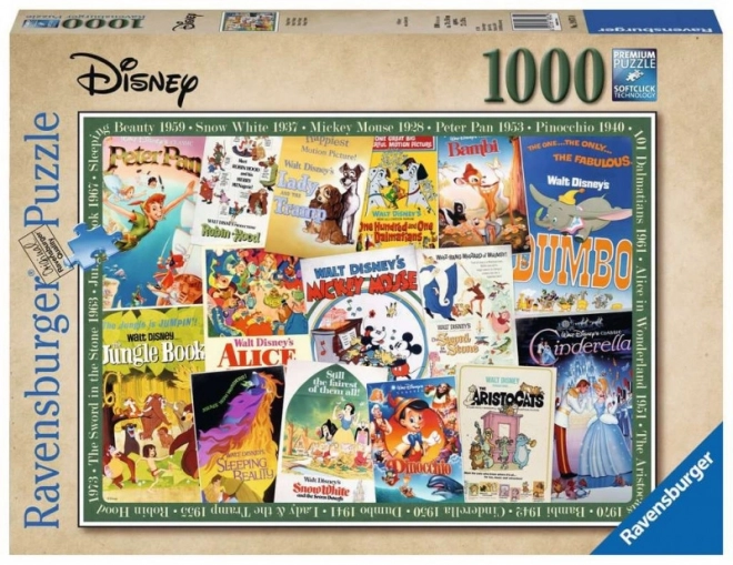 Puzzle Ravensburger Poster Disney 1000 Pezzi