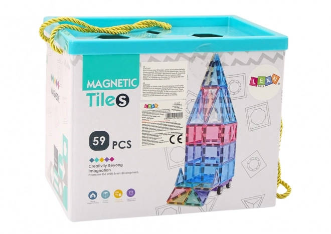 Set Calamite Magnetiche Colorate Pannelli 59 Pezzi