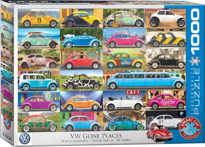 Puzzle Volkswagen Beetle strade avventura 1000 pezzi