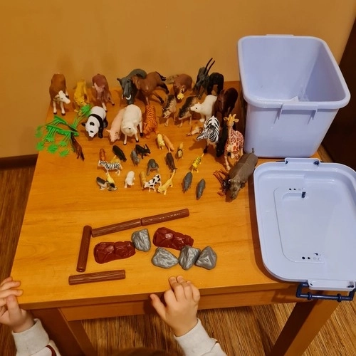 Set di figurine animali - Animali selvatici, domestici e safari