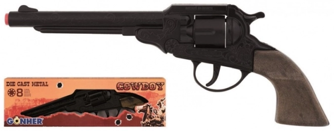 Revolver metallico da cowboy per 8 colpi