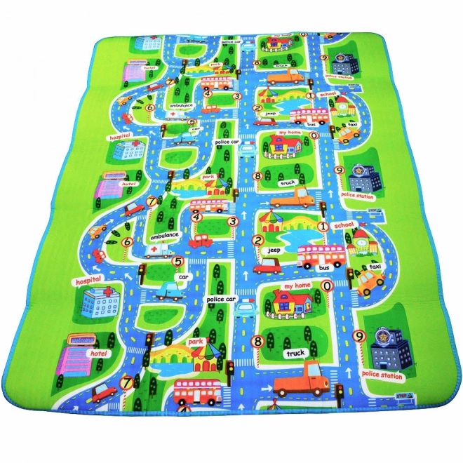 Tappeto gioco pieghevole strada 200x160 cm