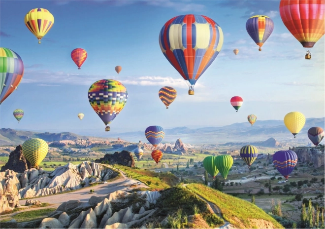 Puzzle Mongolfiere sopra la Cappadocia + Tappetino TREFL