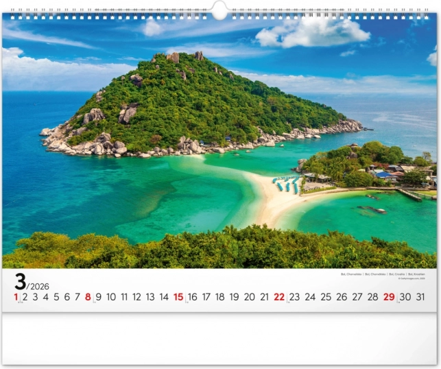 Calendario da parete Mare 2026