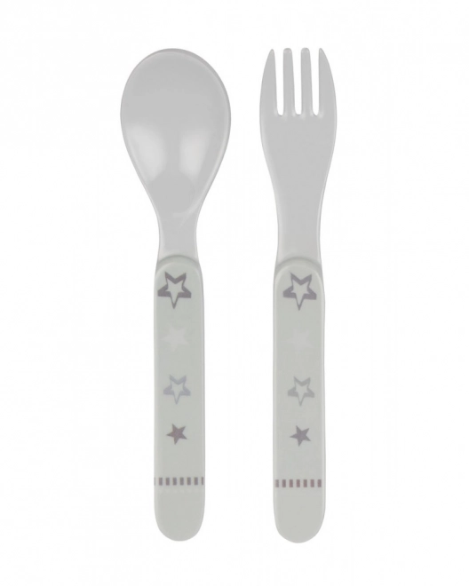 Set forchetta + cucchiaio, Grigio