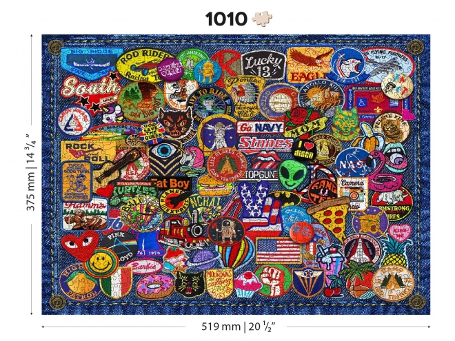 Puzzle in Legno Crazy Patch 2 in 1 1010 Pezzi EKO