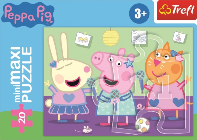 Puzzle Karaoke Peppa Pig 20 pezzi