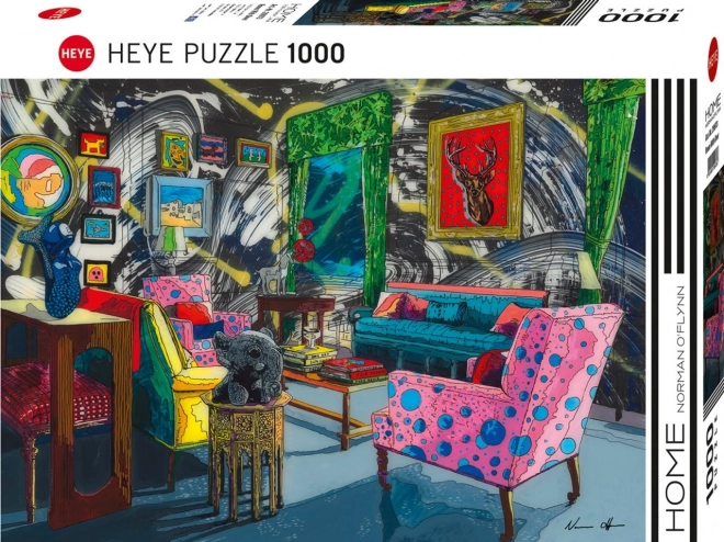 Puzzle Heye Home Camera con Cervo 1000 Pezzi