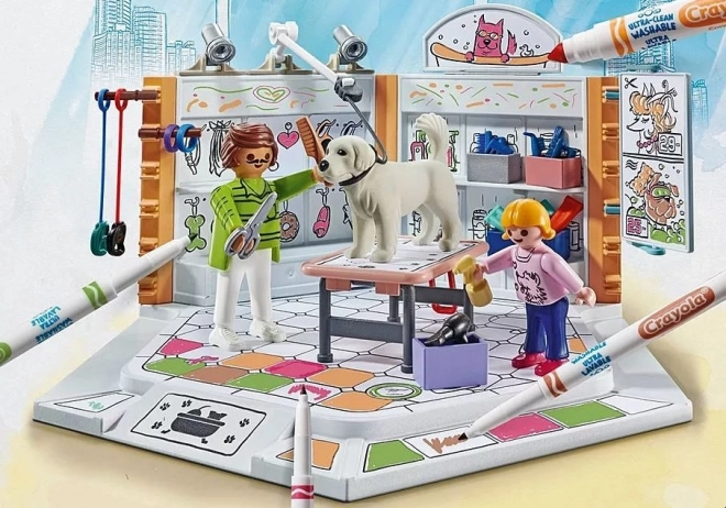 Set di figure Playmobil Salon di bellezza per cani