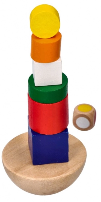 Torre di equilibrio in legno