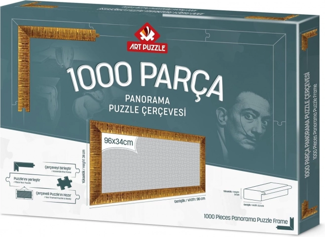 Cornice per puzzle 96x34cm dorata