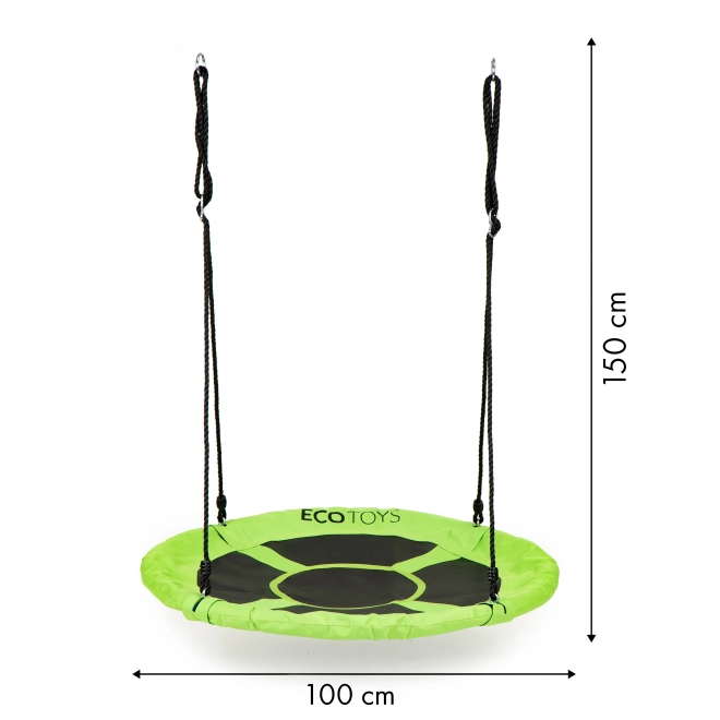 Altalena da Giardino Nido di Cicogna Ecotoys Verde