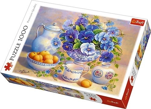 Puzzle bouquet bleu 1000 pezzi