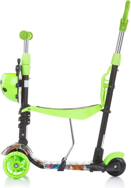 3 in 1: spinta, balance bike e monopattino