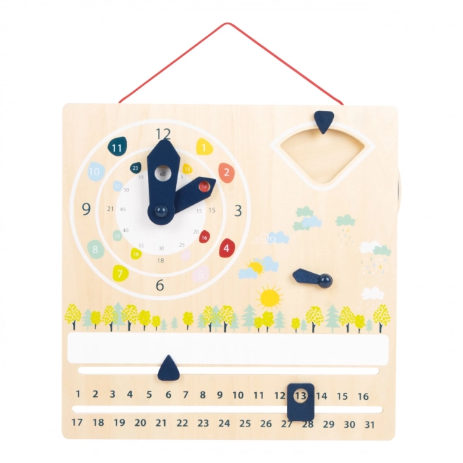 Calendario didattico con orologio small foot