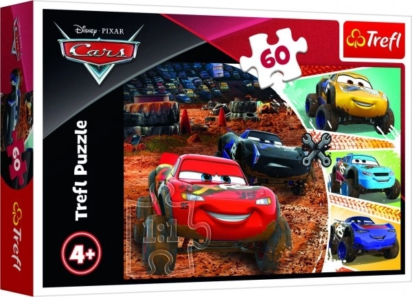 Puzzle 60 pezzi - Cars 3, Saetta McQueen e amici