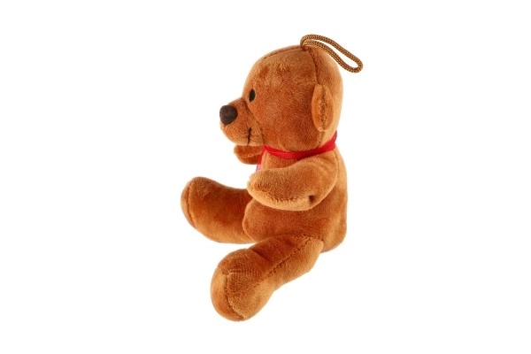 Orsetto seduto con fiocco in peluche 12cm