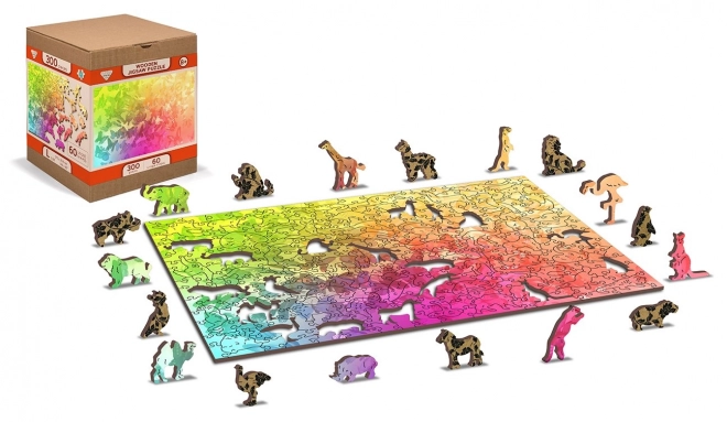 Puzzle in legno sogno farfalla 2 in 1, 150 pezzi