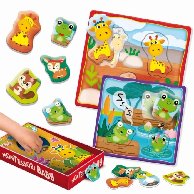 Gioco educativo animali per bambini Montessori