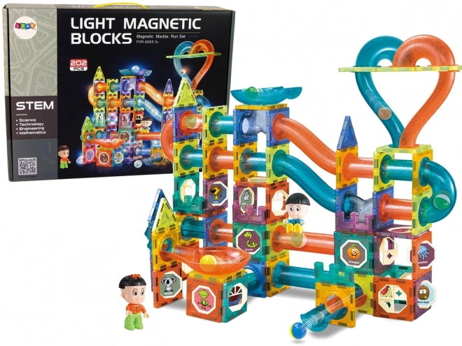 Scivolo Luminoso per Biglie Magnetico