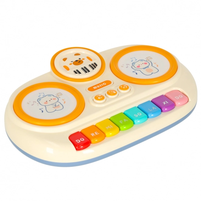 Pianoforte interattivo per bambini organo educativo beige