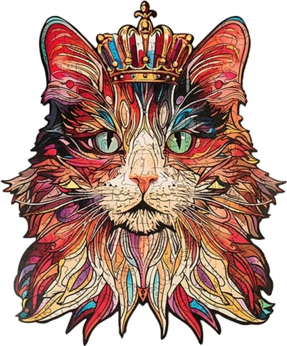 Puzzle in legno King Cat di Puzzle Paradise