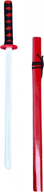 Katana da allenamento in legno rossa 70 cm