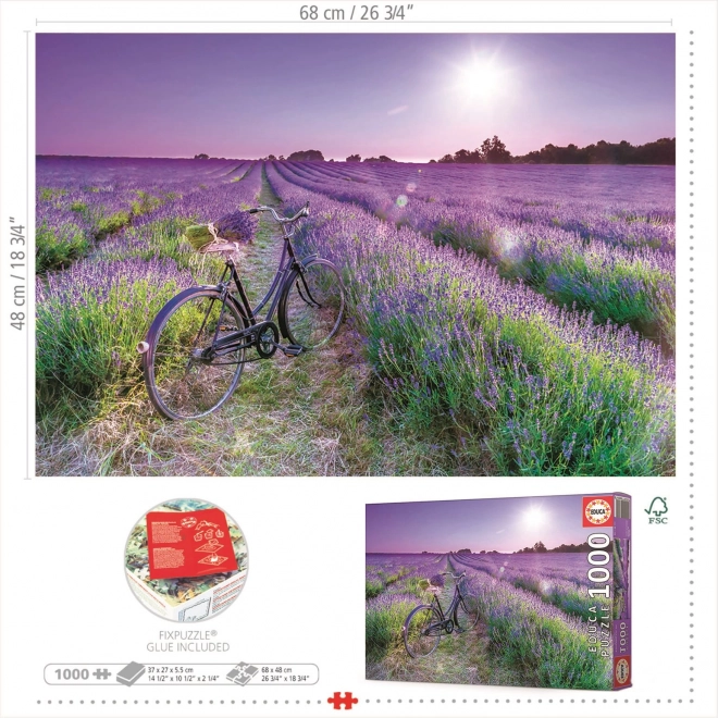 Puzzle Campo di lavanda 1000 pezzi EDUCA